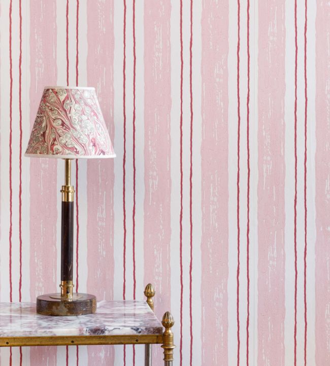Painter's Stripe Wallpaper - Pink - BG2500101 - Barneby Gates - Premier Wallcovering