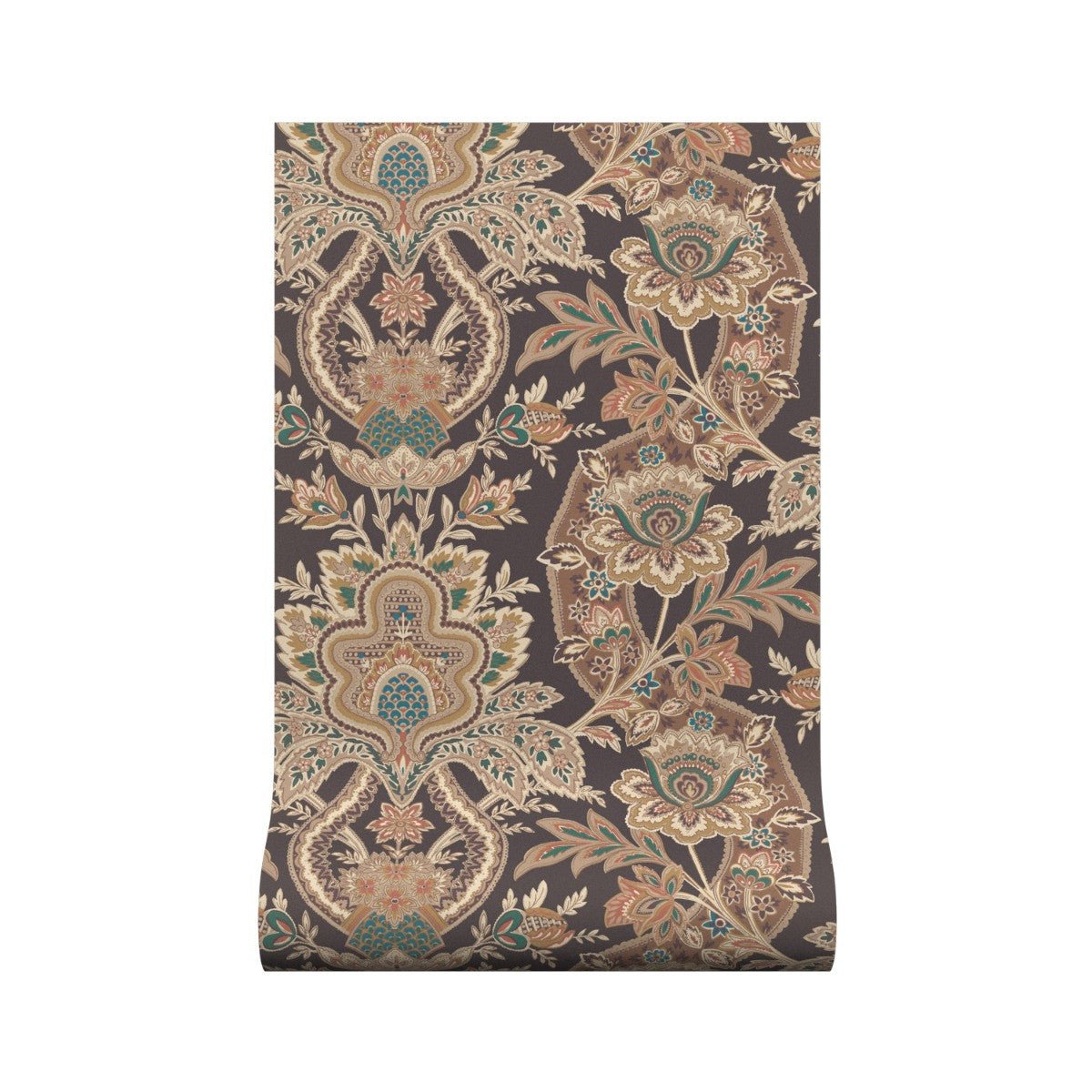 Paisley Damask Wallpaper - Spice - Warner House - Premier Wallcovering