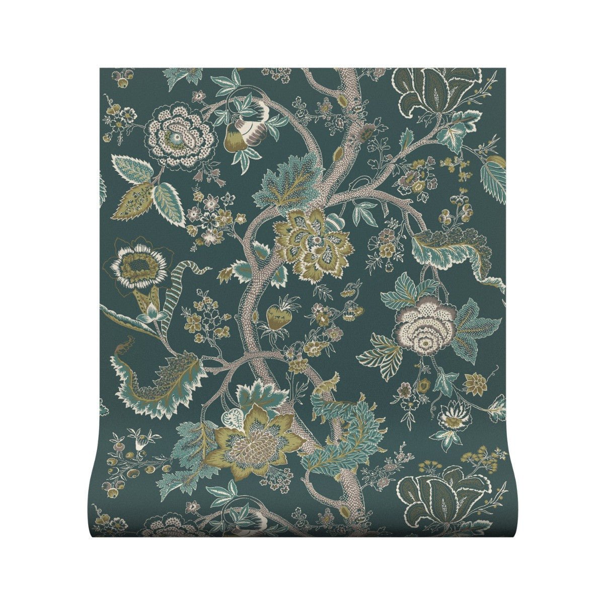 Palampore Wallpaper - Jade - Warner House - Premier Wallcovering