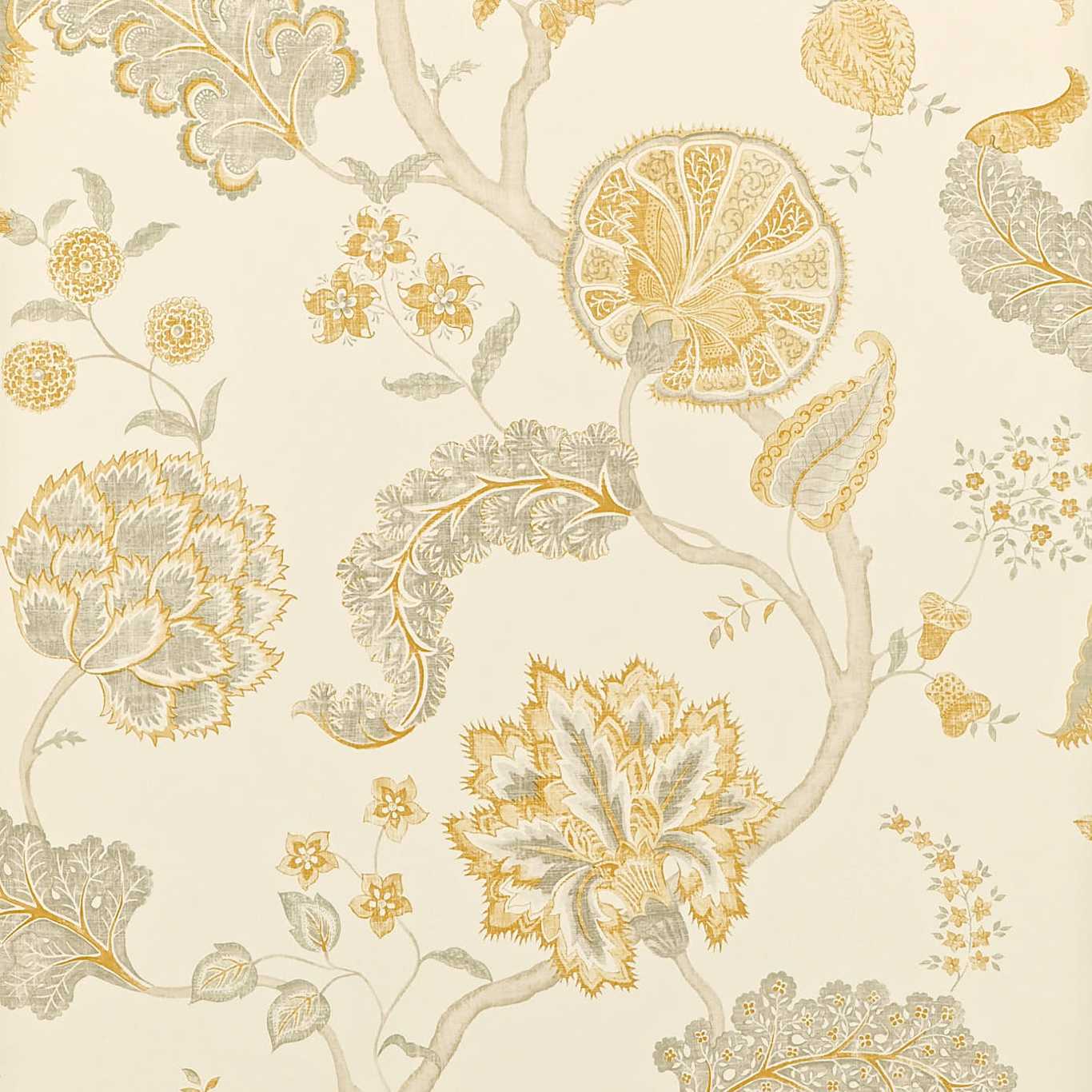 Palampore Wallpaper - Silver/Gold - DCAVPA105 - Sanderson - Premier Wallcovering