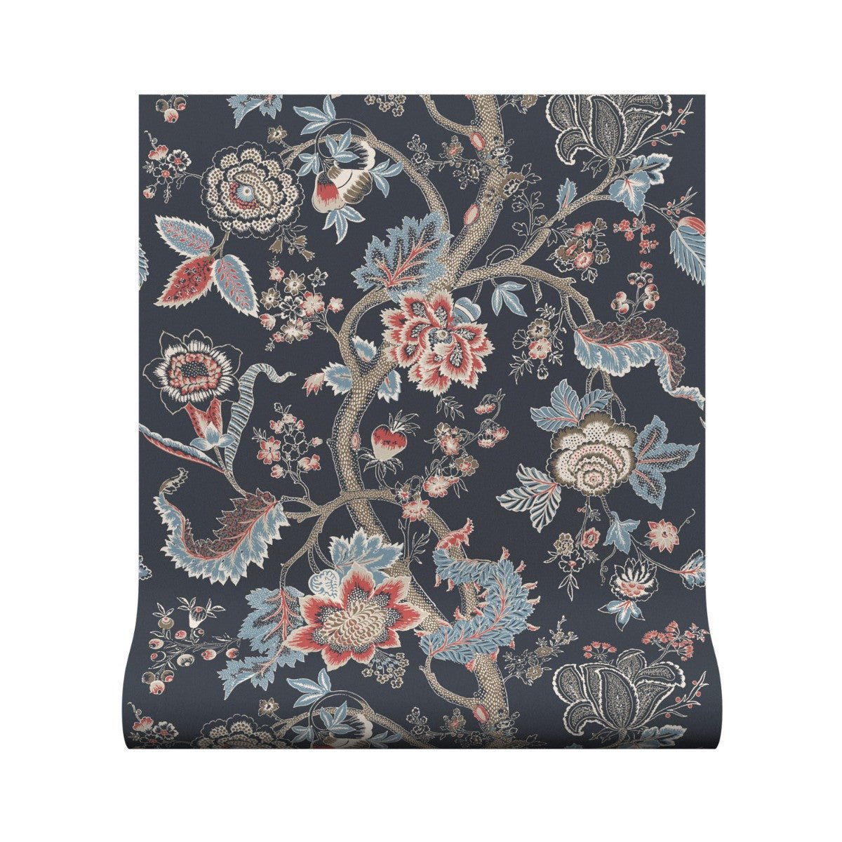 Palampore Wallpaper - Midnight - Warner House - Premier Wallcovering