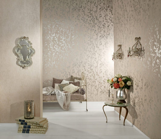 Palazzo Plain Wallpaper - Beige - Omexco - PAL2640 - Premier Wallcovering