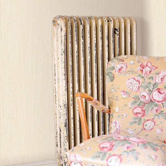 Palazzo Plain Wallpaper - Cream - Galerie - G67652 - Premier Wallcovering