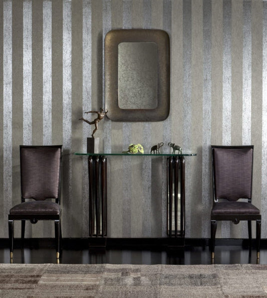 Palazzo Stripe Wallpaper - Grey - Omexco - PAL7049 - Premier Wallcovering
