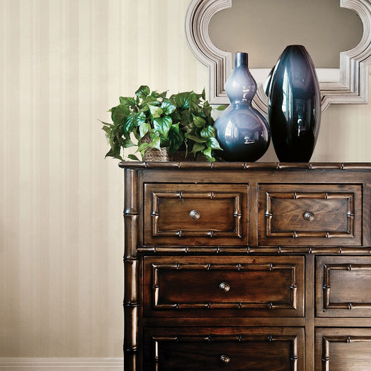 Palazzo Striped Wallpaper - Cream - Galerie - G67619 - Premier Wallcovering