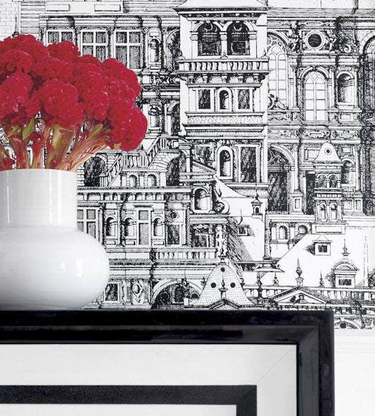 Palazzo Wallpaper - Metallic Silver - Thibaut - T35173 - Premier Wallcovering