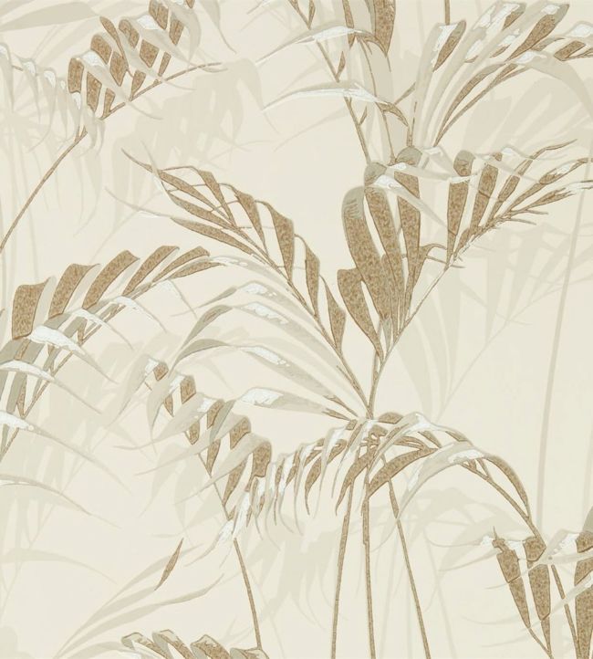 Palm House Wallpaper - Linen/Gilver - DGLW216644 - Sanderson - Premier Wallcovering
