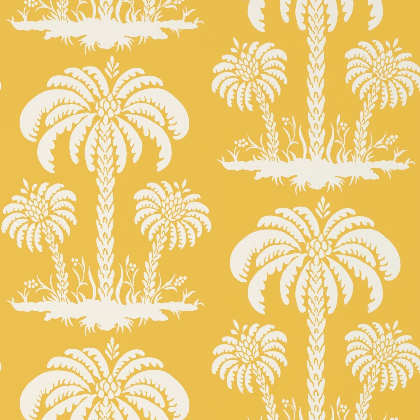 Palm Island Wallpaper - Yellow - Thibaut - T13148 - Premier Wallcovering