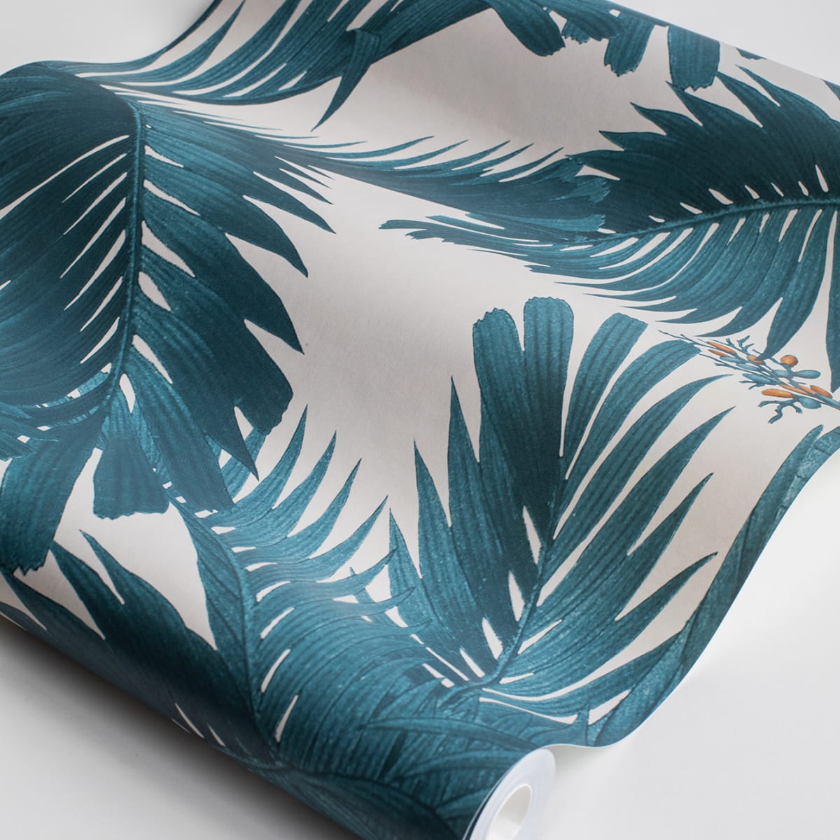 Palm Spring Wallpaper - Teal - Rebel Walls - R17571 - Premier Wallcovering