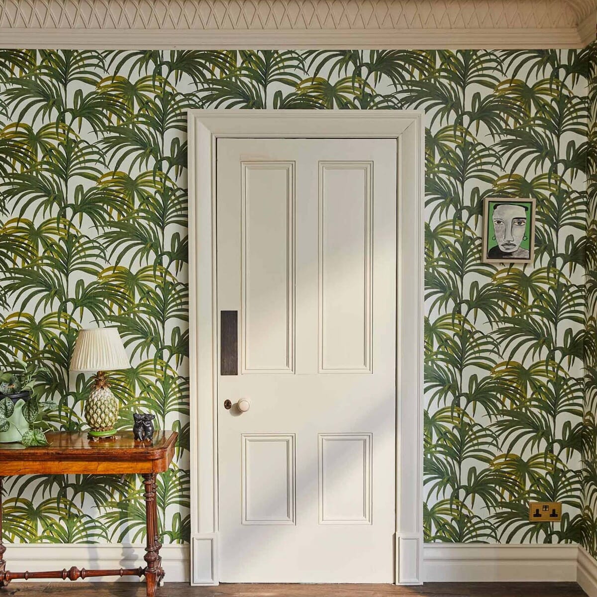 Palmeral Wallpaper - Off - White / Green - House of Hackney - 1 - WA - PAL - DI - W&G - XXX - Premier Wallcovering