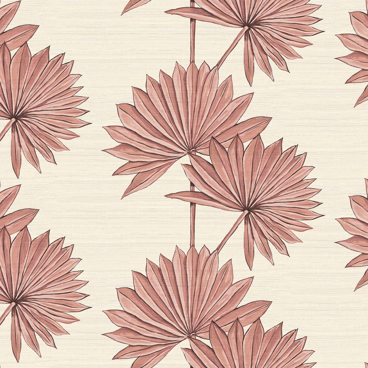 Palmetto Wallpaper - Rosa-Pink - Wear The Walls - PARP894170 - Premier Wallcovering
