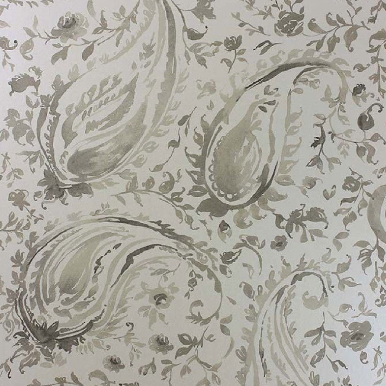 Pamir Wallpaper - Charcoal - Nina Campbell - NCW4183-07 - Premier Wallcovering