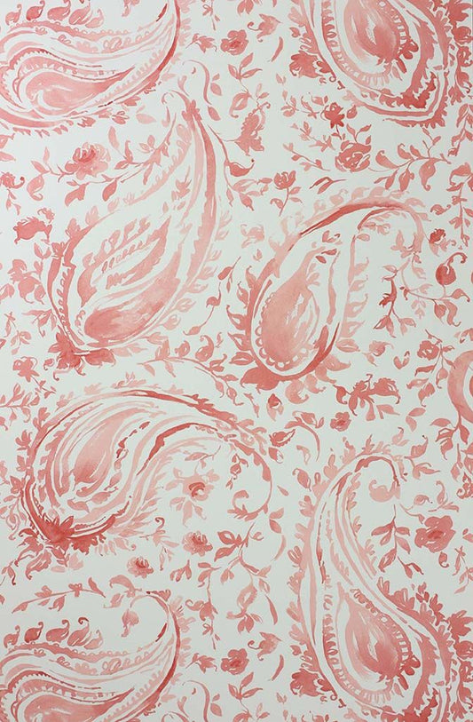 Pamir Wallpaper - Coral - Nina Campbell - NCW4183 - 06 - Premier Wallcovering