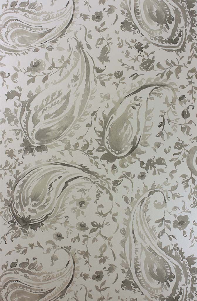Pamir Wallpaper - Charcoal - Nina Campbell - NCW4183 - 07 - Premier Wallcovering