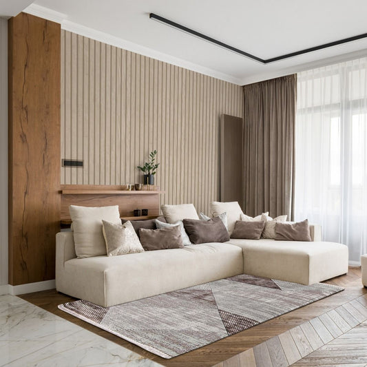 Panacea Wood Slats Wallpaper - Natural - Belgravia - 1162 - Premier Wallcovering