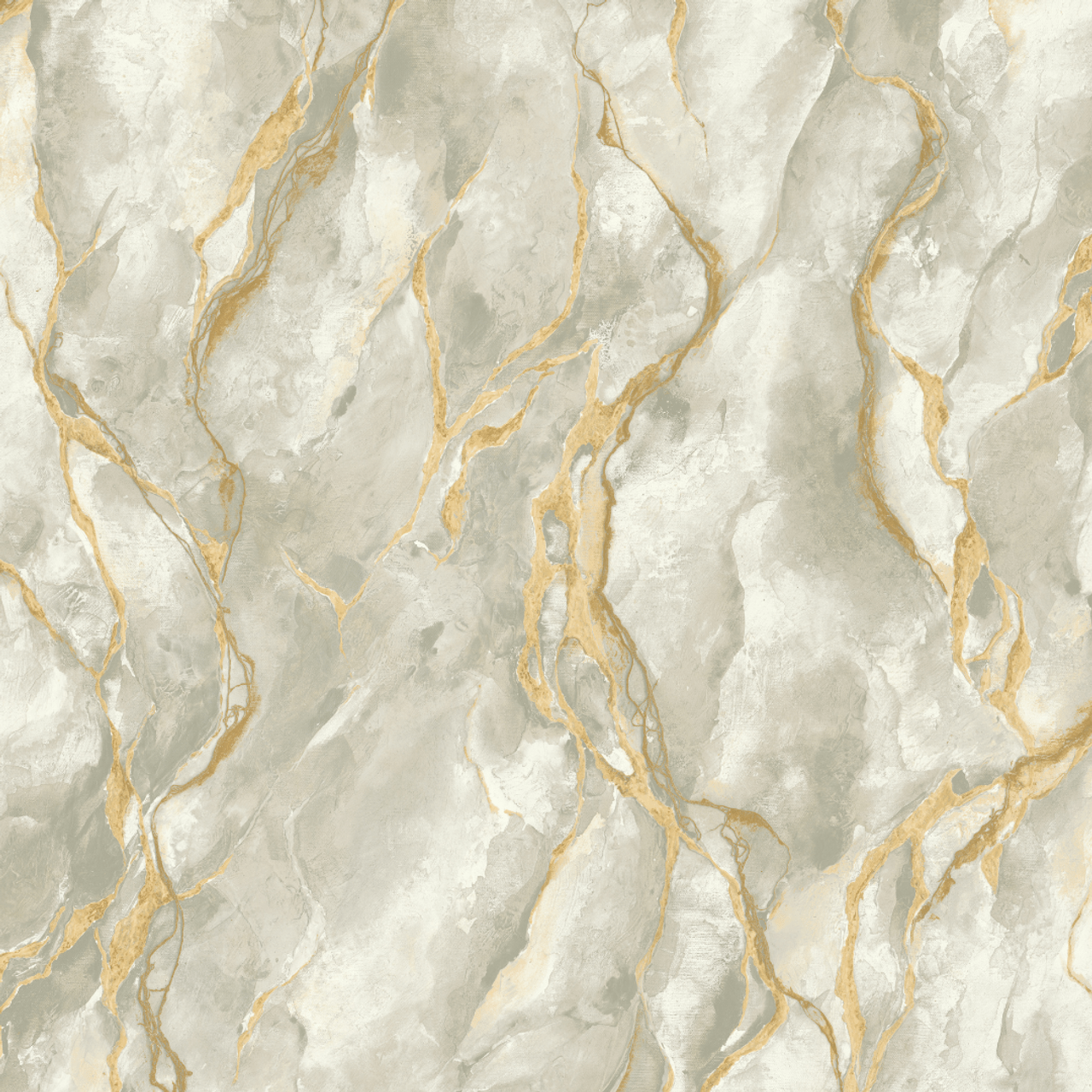 Pandora Vasari Wallpaper - Grey & Gold - Rasch - 400129 - Premier Wallcovering