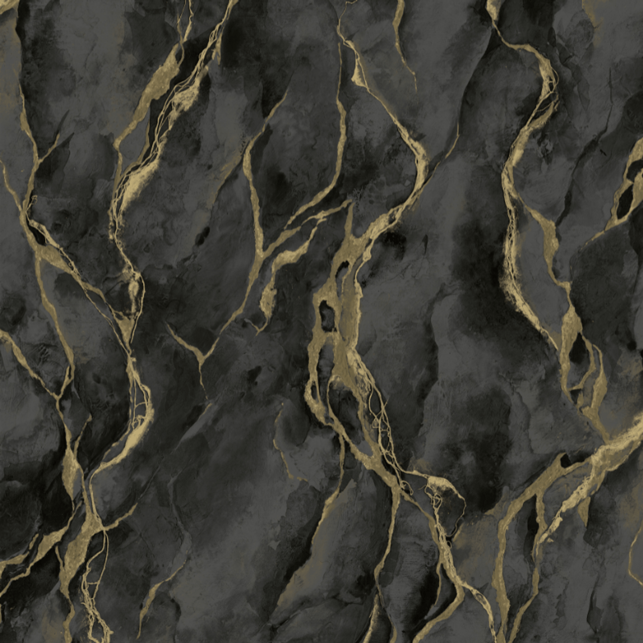 Pandora Vasari Wallpaper - Black & Gold - Rasch - 400136 - Premier Wallcovering