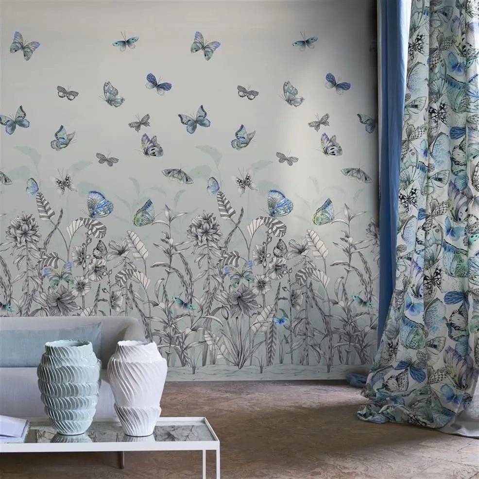 Papillons Wallpaper - Eau De Nil - Designers Guild - PDG1058/02 - Premier Wallcovering