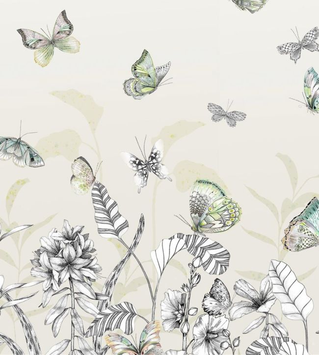 Papillons Wallpaper - Birch - PDG1058/01 - Designers Guild - Premier Wallcovering