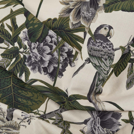 Paradisa Cotton Linen Fabric - Off White - House of Hackney - 1-FA-PAR-CL-WHT-XXX-XXX - Premier Wallcovering
