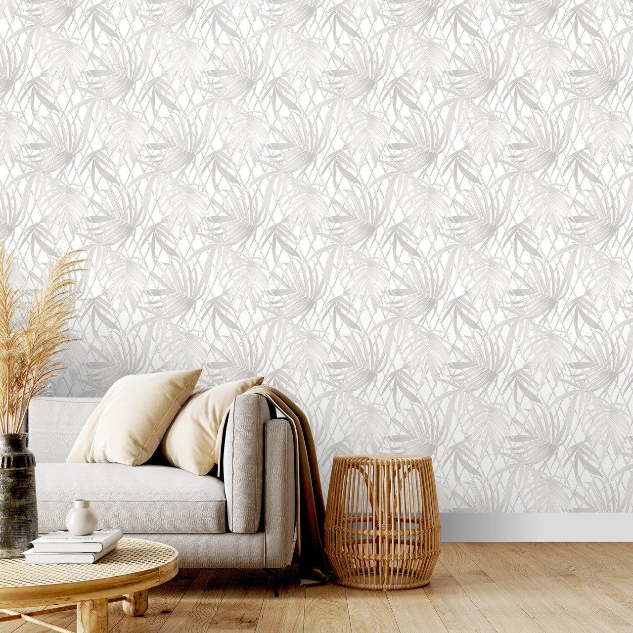 Paradise Palm Vasari Wallpaper - Gold - Rasch - 539578 - Premier Wallcovering