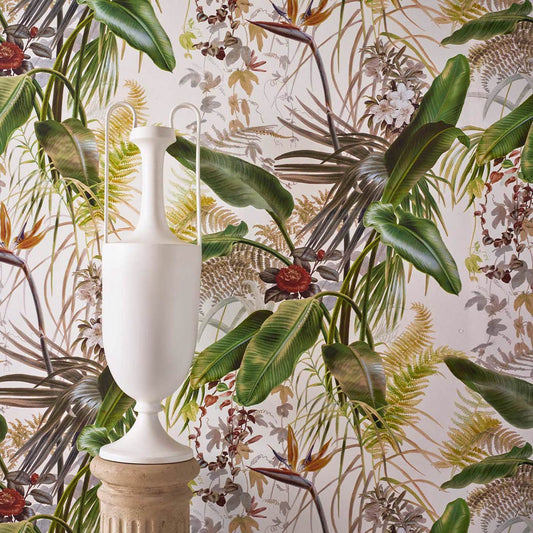 Paradise Row Wallpaper - Evergreen - ZHIW312989 - Zoffany - Premier Wallcovering