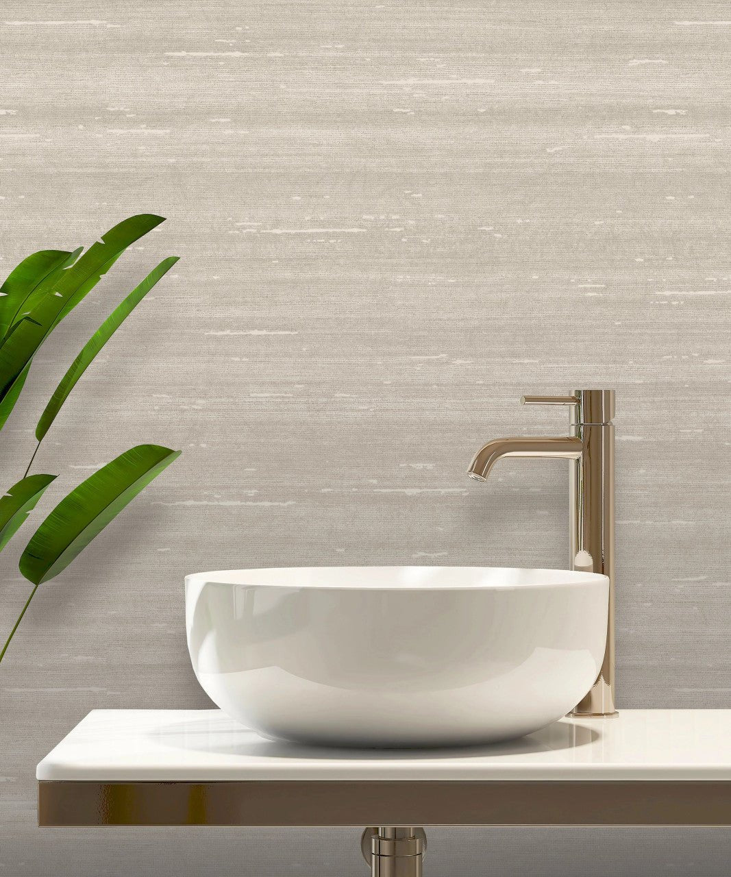 Paradise Silk Vasari Wallpaper - Taupe - Rasch - 539684 - Premier Wallcovering