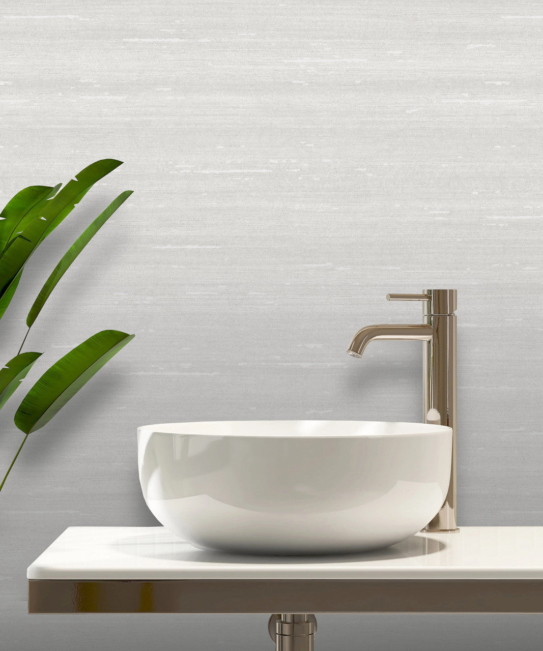 Paradise Silk Vasari Wallpaper - Pale Grey - Rasch - 539691 - Premier Wallcovering