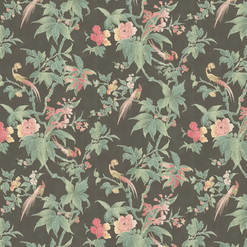 Paradise Wallpaper - Ebony - Little Greene - 0247PANIGHT - Premier Wallcovering