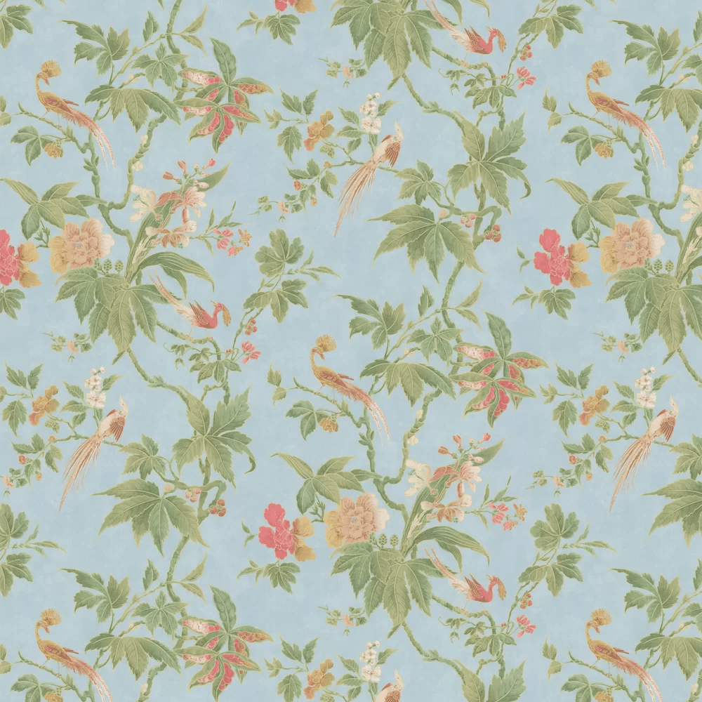 Paradise Wallpaper - Sky Blue - Little Greene - 0247PABLUEZ - Premier Wallcovering