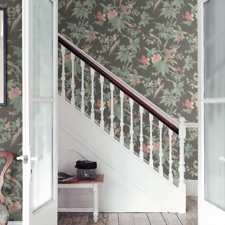 Paradise Wallpaper - Ebony - Little Greene - 0247PANIGHT - Premier Wallcovering