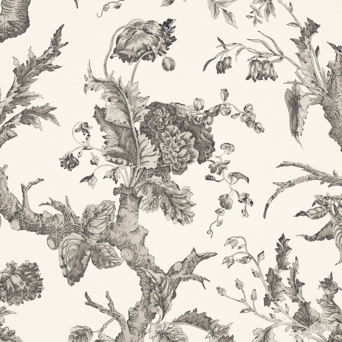 Paradiso Wallpaper - Sepia - Warner House - Premier Wallcovering