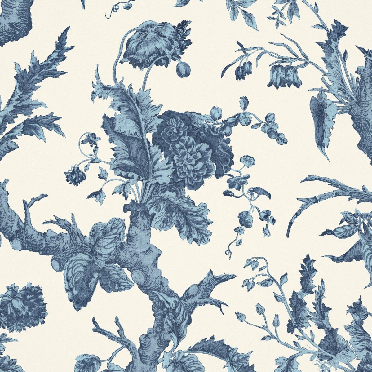 Paradiso Wallpaper - Midnight - Warner House - Premier Wallcovering