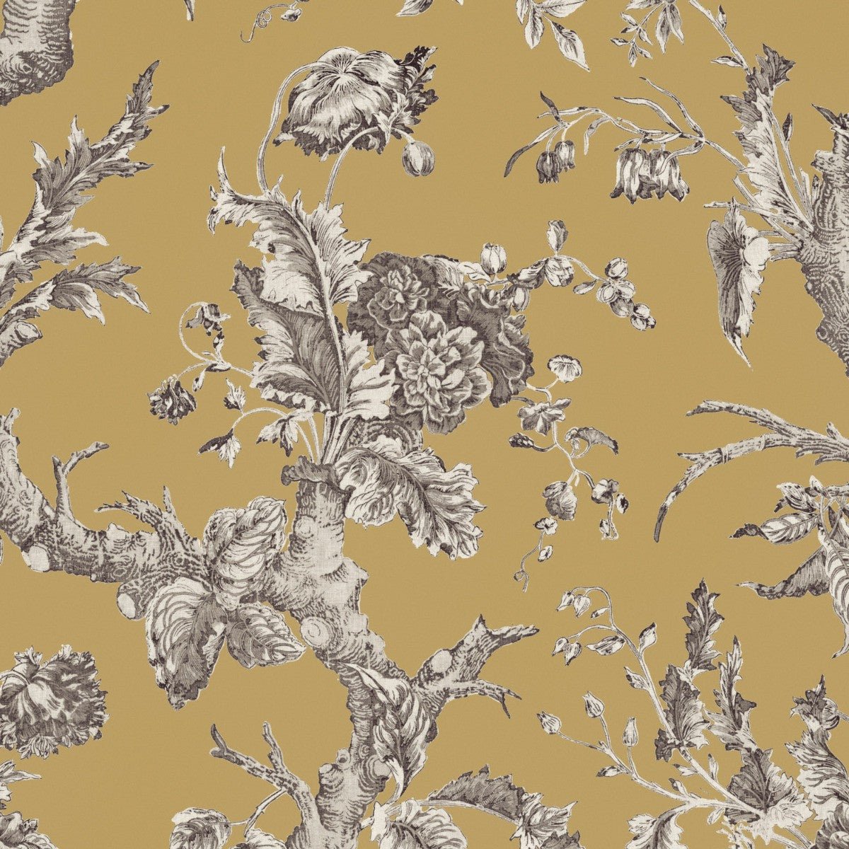 Paradiso Wallpaper - Honey - Warner House - Premier Wallcovering