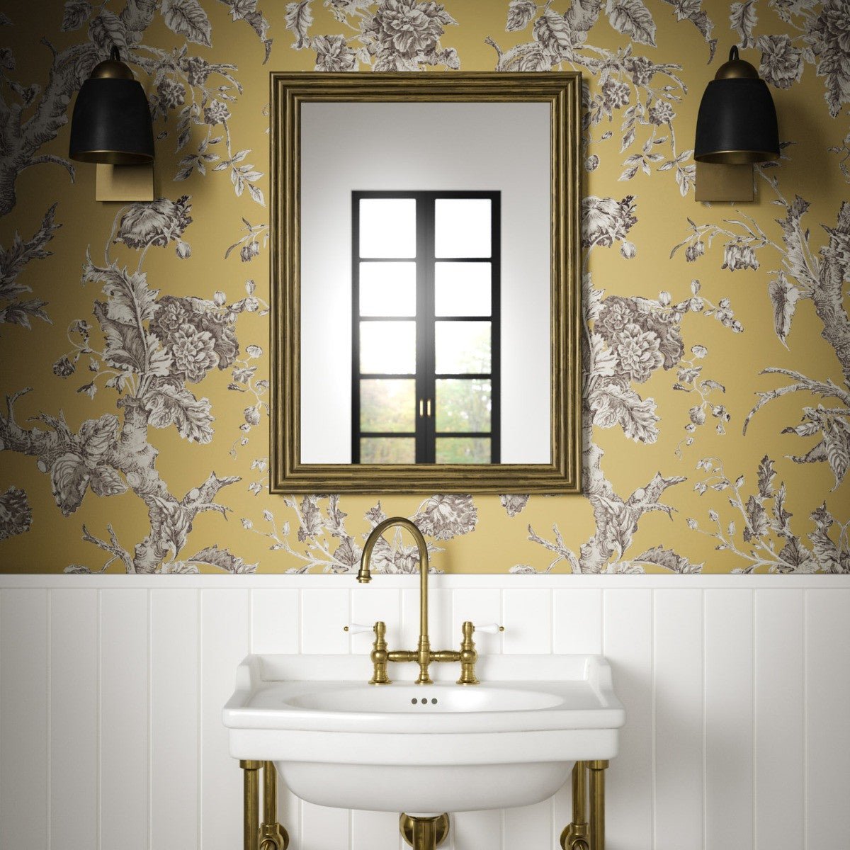 Paradiso Wallpaper - Honey - Warner House - Premier Wallcovering