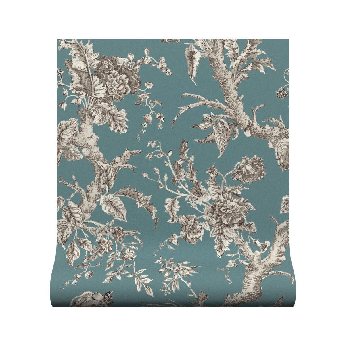 Paradiso Wallpaper - Teal - Warner House - Premier Wallcovering