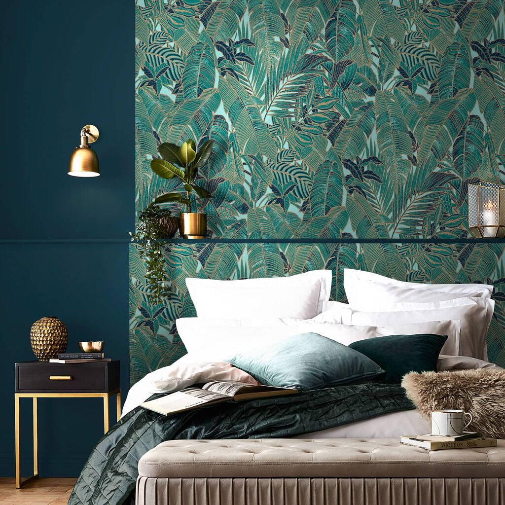 Paradys Wallpaper - Green - Graham & Brown - 119669 - Premier Wallcovering