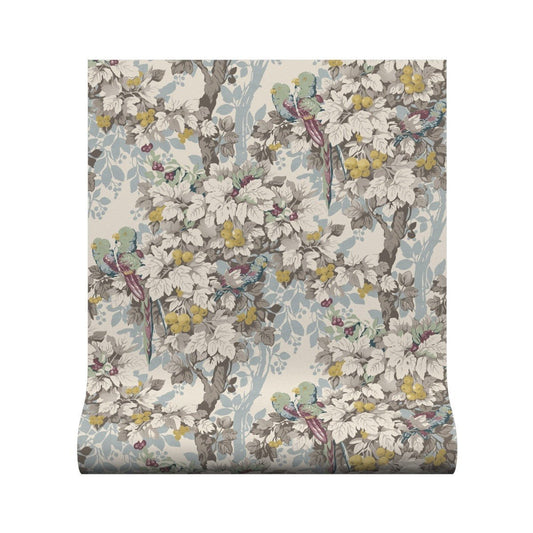 Parakeet Wallpaper - Natural - Warner House - Premier Wallcovering