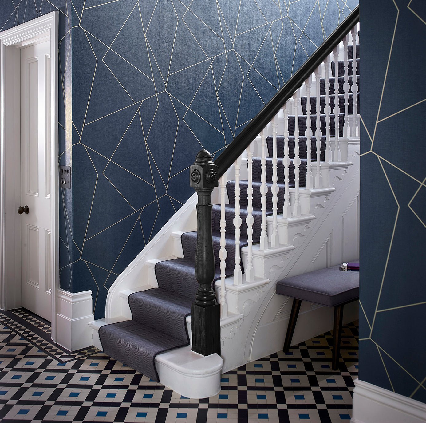 Parapet Wallpaper - Graphite - HTWW112080 - Harlequin - Premier Wallcovering