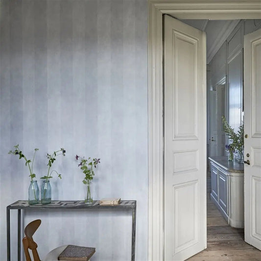 Parchment Stripe Wallpaper - Polished Cement - Designers Guild - PDG720/08 - Premier Wallcovering