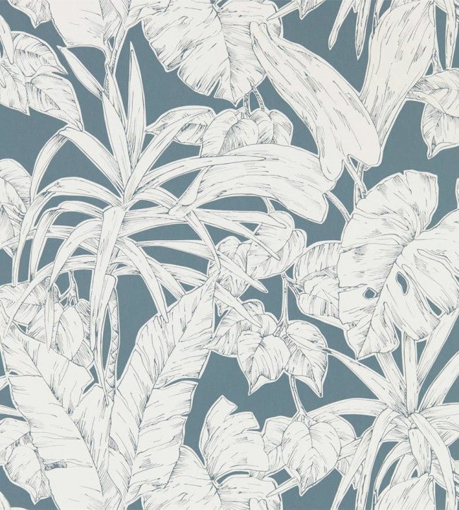 Parlour Palm Wallpaper - Charcoal - NZAW112023 - Scion - Premier Wallcovering