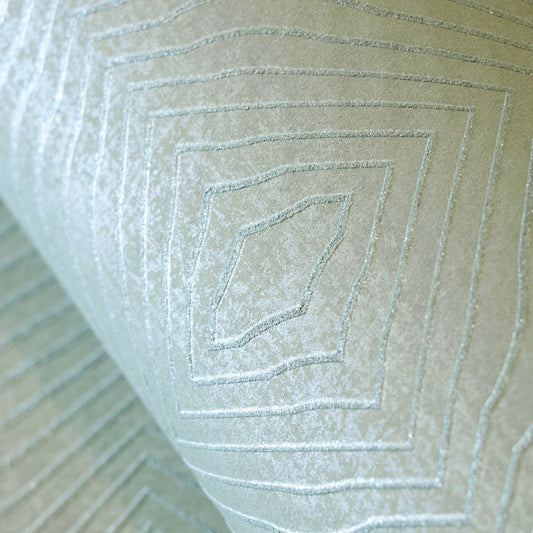 Passion Slow Living Geometric Wallpaper - Wasabi Green - Hohenberger - 30029 - Premier Wallcovering