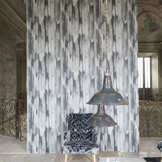Patola Wallpaper - Graphite - PDG645/03 - Designers Guild - Premier Wallcovering