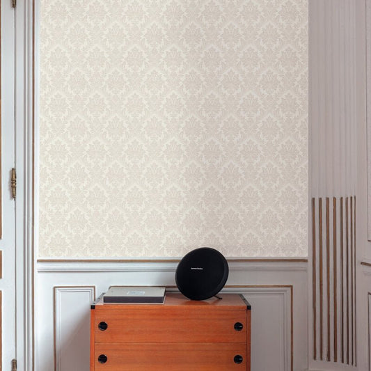 Pattano Damask Wallpaper - Cream - Grandeco - A65401 - Premier Wallcovering