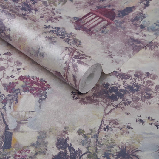 Pavilion Wallpaper - Rose - 1838 wallcoverings - 2109 - 153 - 01 - Premier Wallcovering