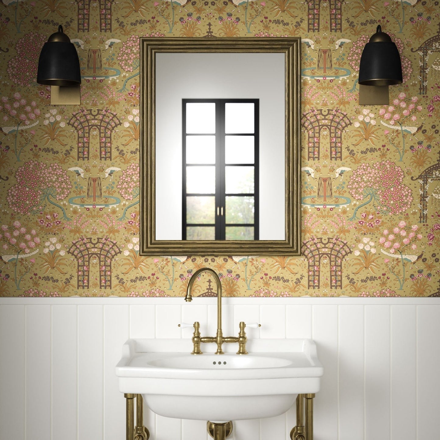Pavone Wallpaper - Antique - Warner House - Premier Wallcovering