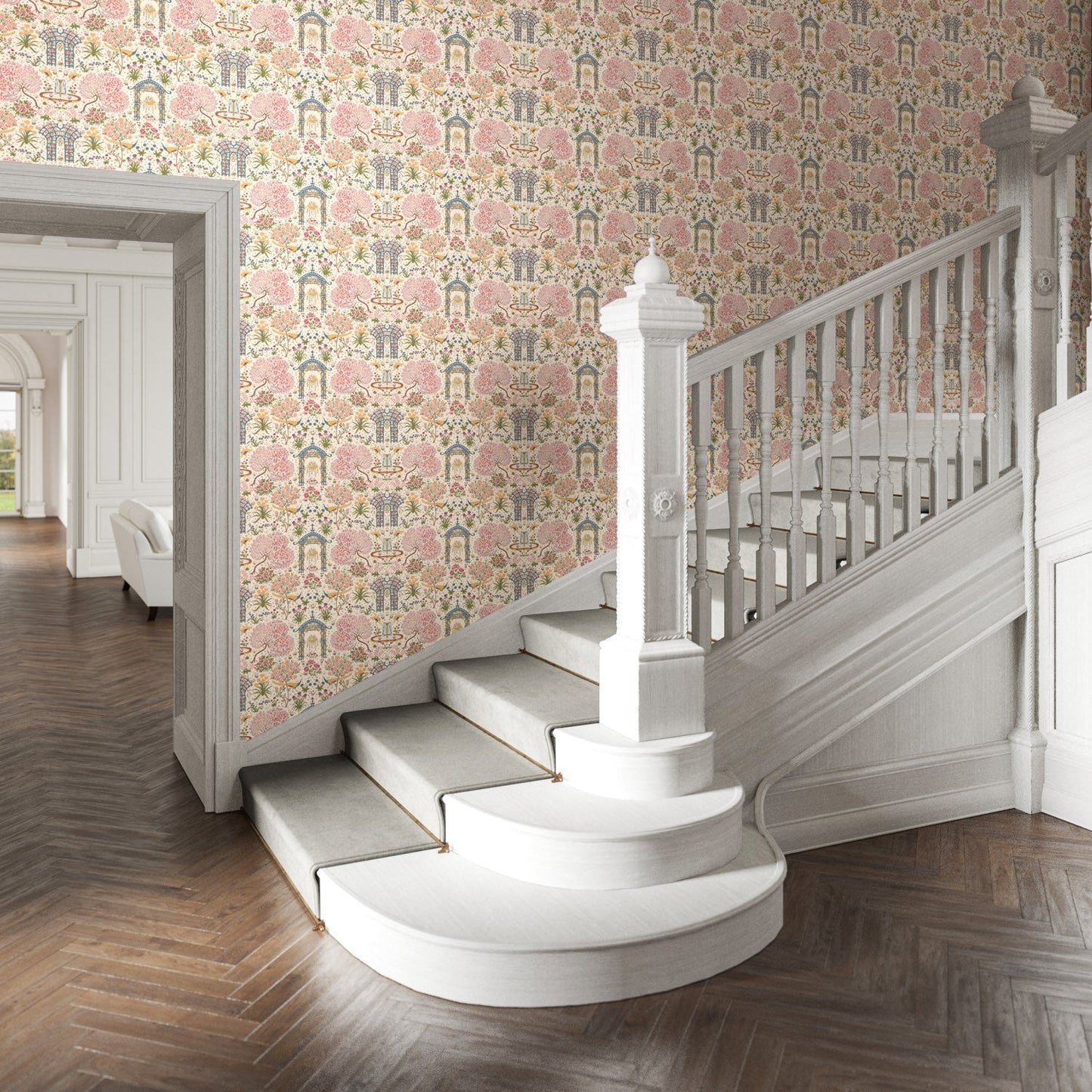 Pavone Wallpaper - Pastel - Warner House - Premier Wallcovering