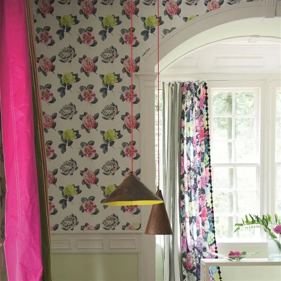 Pavonia Wallpaper - Saffron - P601/04 - Designers Guild - Premier Wallcovering