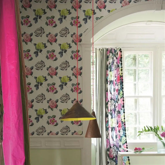 Pavonia Wallpaper - Peony - P601/01 - Designers Guild - Premier Wallcovering