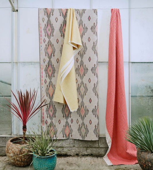 Peace And Love Performance Fabric - Rosa - Christopher Farr Cloth - CF507 - 01 - Premier Wallcovering